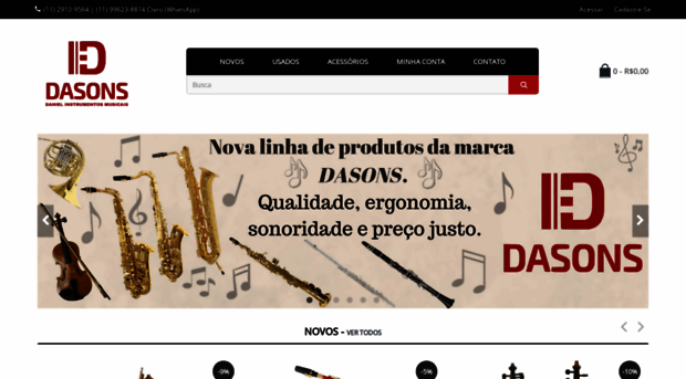 danielinstrumentosmusicais.com.br