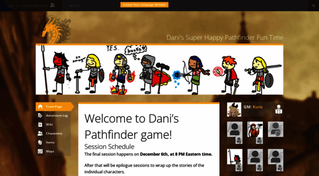 danipathfinder.obsidianportal.com