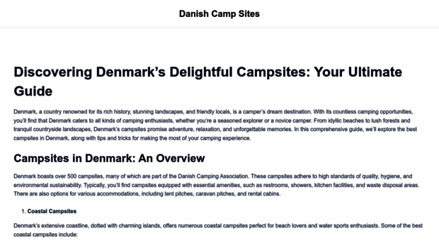 danishcampsites.dk