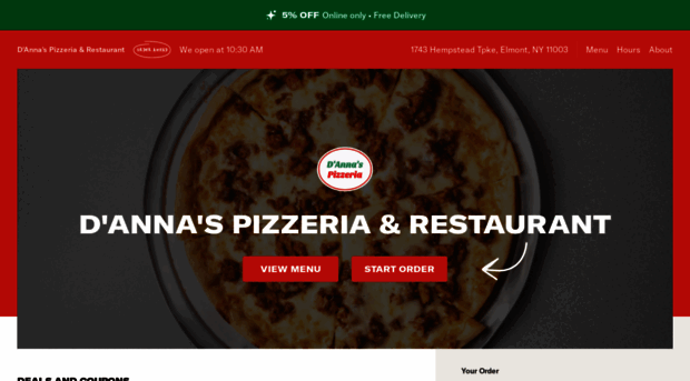 dannaspizza.com