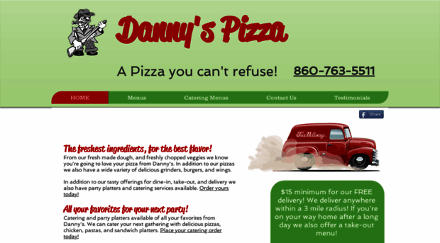 dannyspizzaenfield.com