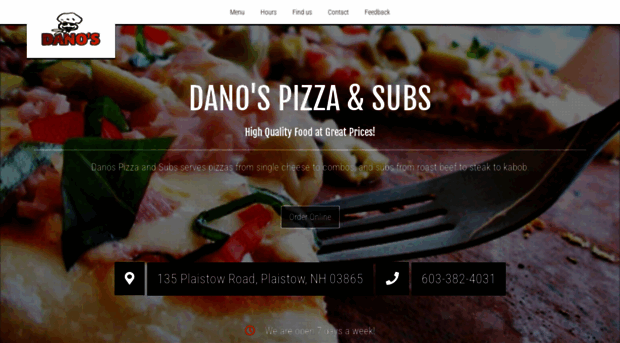 danospizzansubs.com