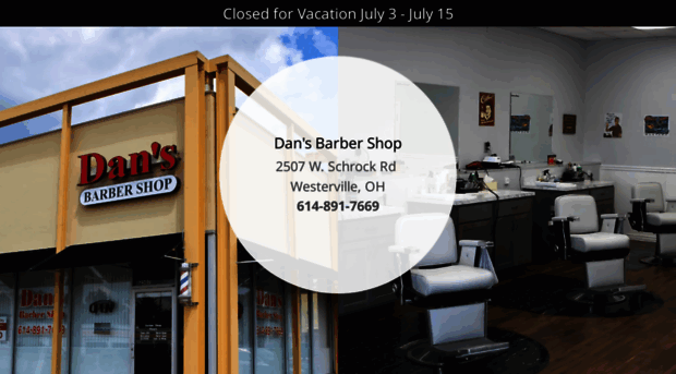 dansbarbershopwesterville.com