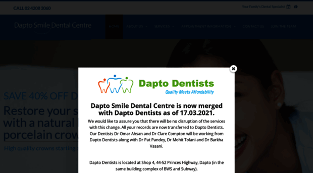 daptosmiledental.com