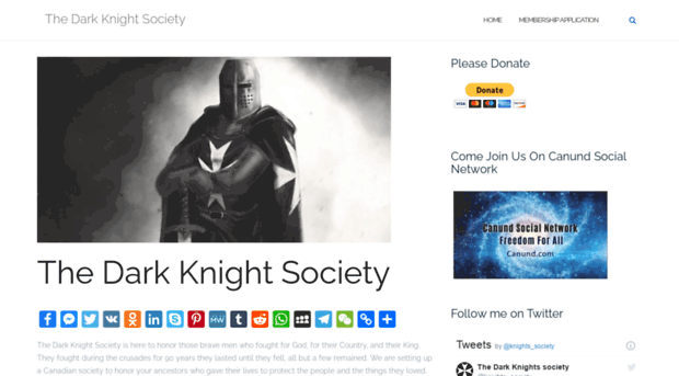 darkknightssociety.com