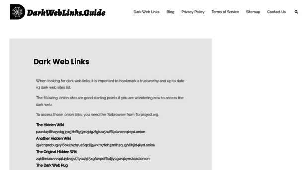 darkweblinks.guide