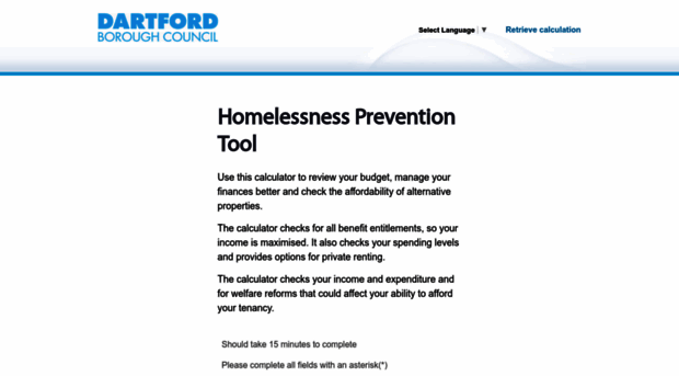 dartfordhomelessnesstest.entitledto.co.uk