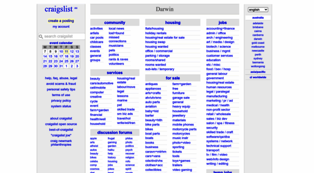 darwin.craigslist.org