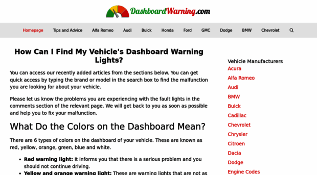 dashboardwarning.com