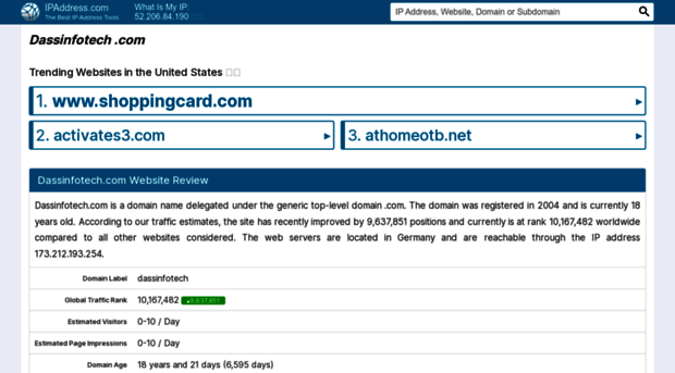dassinfotech.com.ipaddress.com