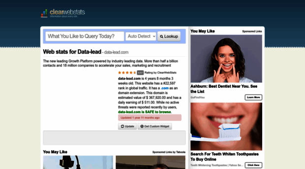 data-lead.com.clearwebstats.com
