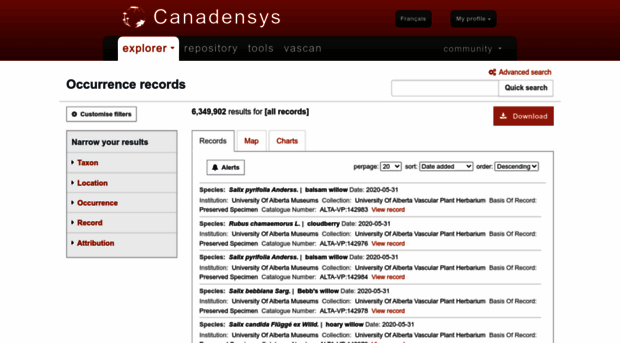 data.canadensys.net