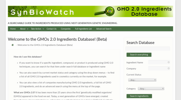 database.synbiowatch.org