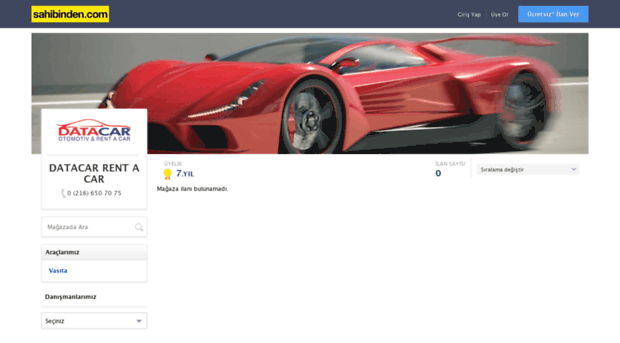 datacarrental.sahibinden.com