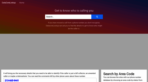 datacorelookup.com