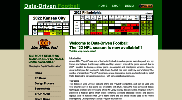 datadrivenfootball.com