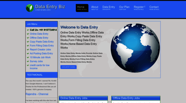 Dataentry Biz Com Online Jobs Part Time Jobs Data Entry Biz