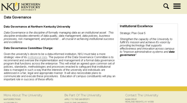 datagovernance.nku.edu