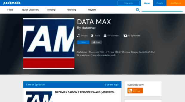 datamax.podomatic.com