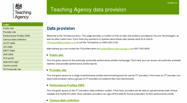 dataprovision.tda.gov.uk