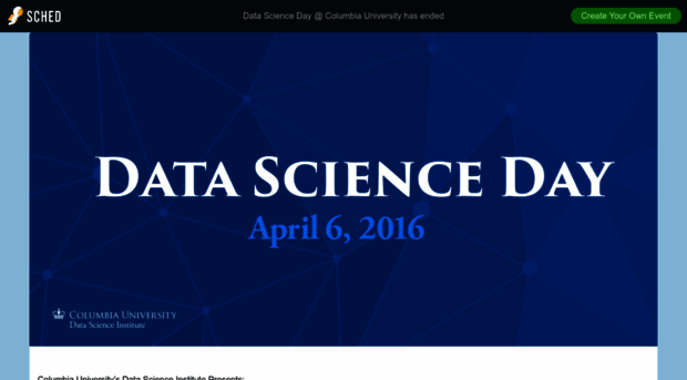 datasciencedaycolumbia2016.sched.org