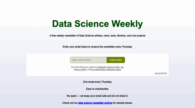 datascienceweekly.org