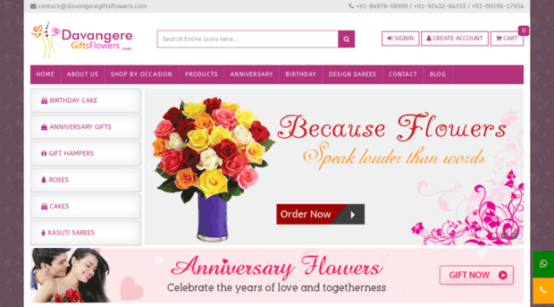 davangeregiftsflowers.com