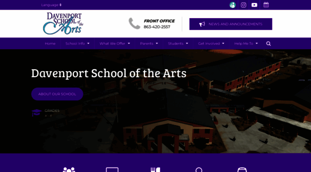 davenportschoolofthearts.com