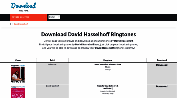 davidhasselhoff.download-ringtone.com