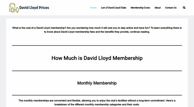 davidlloydprices.co.uk
