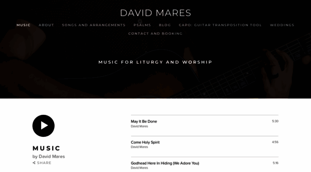 davidmaresmusic.com