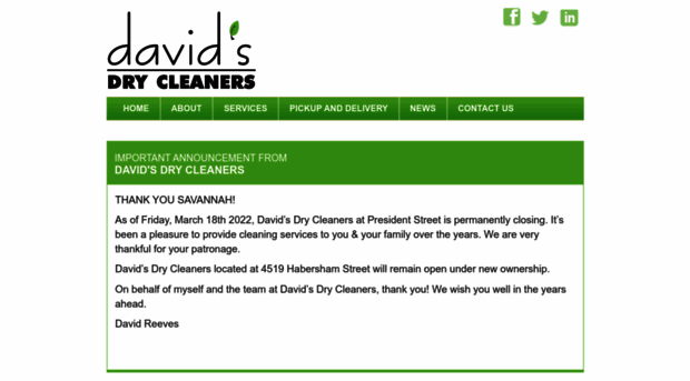 davidsdrycleaners.com