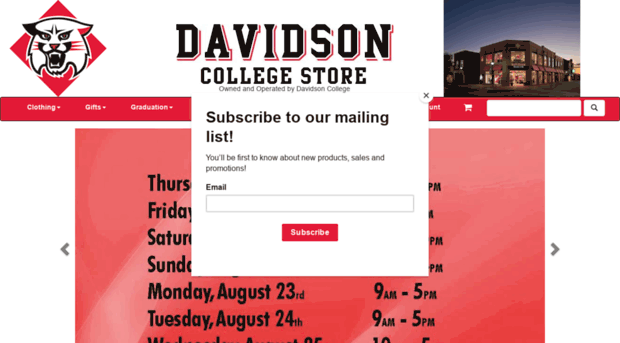 davidsoncollegestore.com