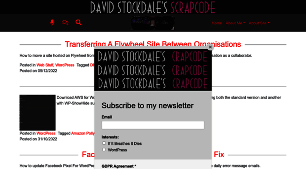 davidstockdalescrapcode.co.uk