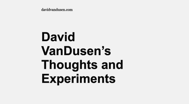 davidvandusen.com