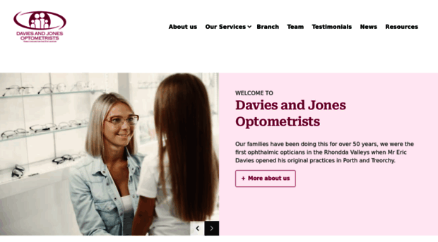 daviesandjonesoptometrists.co.uk