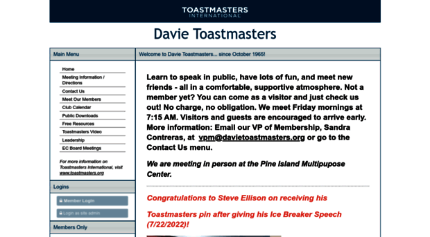 davietoastmasters.org