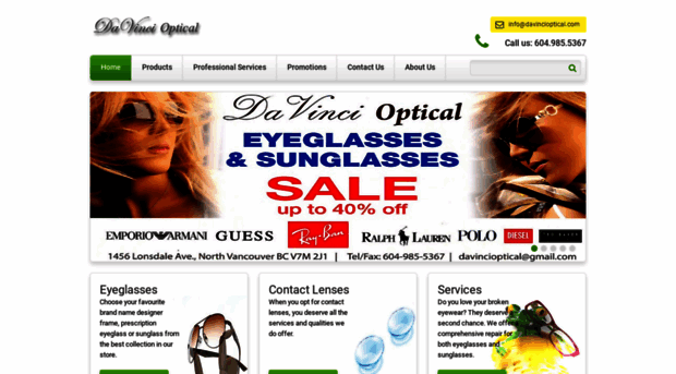 davincioptical.com