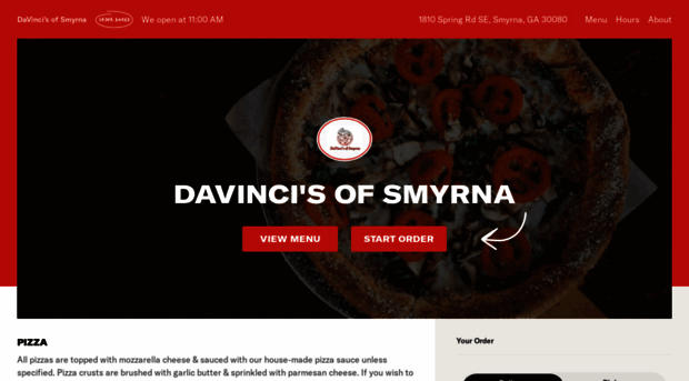 davincispizzasmyrna.com