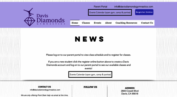 davisdiamondsgymnastics.com