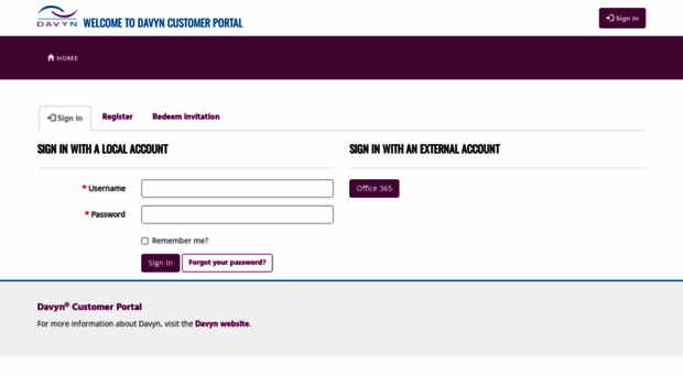 davyn.microsoftcrmportals.com