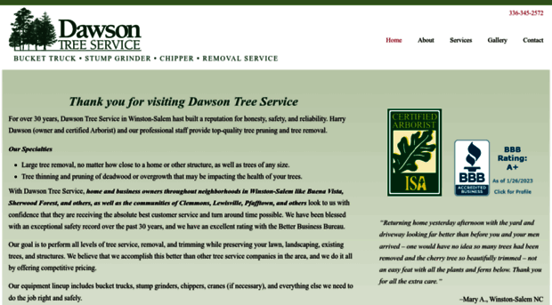 dawsontreeservice.com