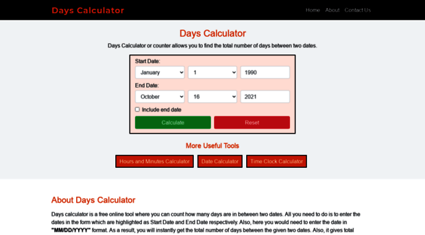 dayscalculator.net