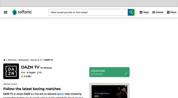 dazn-tv.en.softonic.com
