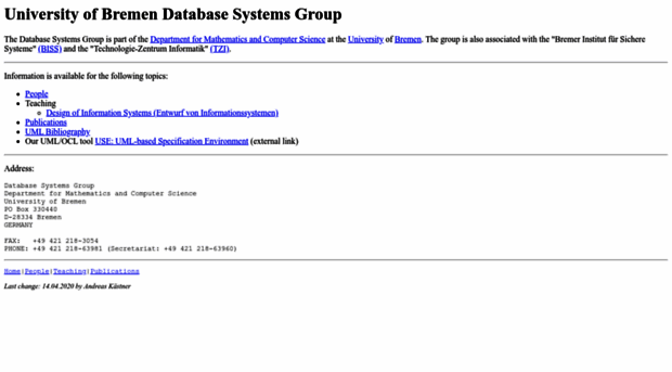 db.informatik.uni-bremen.de