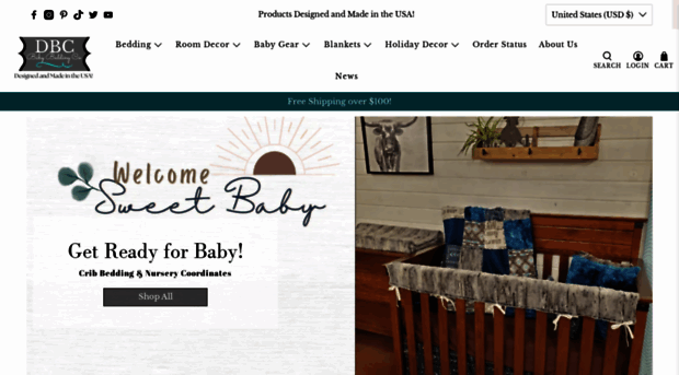 dbcbabybeddingco.com