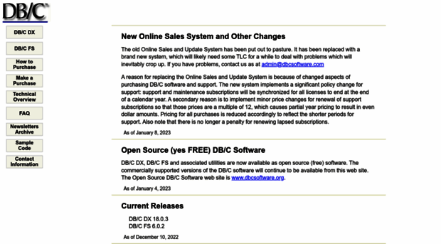 dbcsoftware.com