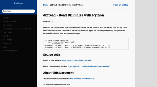 dbfread.readthedocs.io