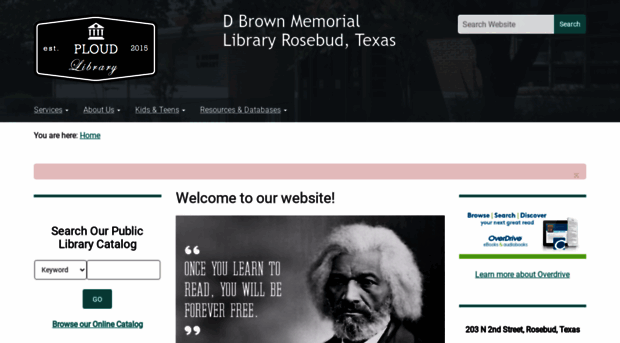 dbrownlibrary.org