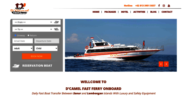 dcamelfastferry.com